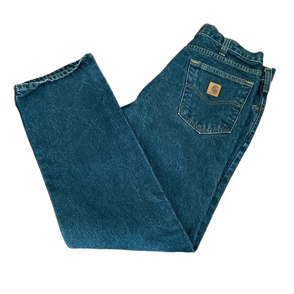 Men! Carhartt Relaxed Fit Jeans Medium Wash size 34 - Picture 2 of 9